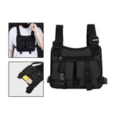 Maxbell Chest Rig Bag Pouch Light Bags Lightweight Water Resistant for Men Women Black