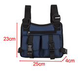 Maxbell Chest Rig Bag Pouch Light Bags Lightweight Water Resistant for Men Women Blue