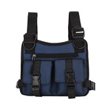 Maxbell Chest Rig Bag Pouch Light Bags Lightweight Water Resistant for Men Women Blue