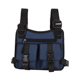 Maxbell Chest Rig Bag Pouch Light Bags Lightweight Water Resistant for Men Women Blue
