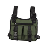 Maxbell Chest Rig Bag Pouch Light Bags Lightweight Water Resistant for Men Women Green