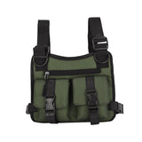 Maxbell Chest Rig Bag Pouch Light Bags Lightweight Water Resistant for Men Women Green