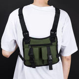 Maxbell Chest Rig Bag Pouch Light Bags Lightweight Water Resistant for Men Women Green