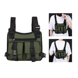 Maxbell Chest Rig Bag Pouch Light Bags Lightweight Water Resistant for Men Women Green