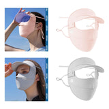 Maxbell Women Wide Brim Face Sunscreen Protection for Climbing Outdoor gray