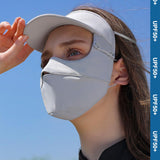 Maxbell Women Wide Brim Face Sunscreen Protection for Climbing Outdoor gray