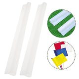 Maxbell Golf Flag Tube Inserts Replacement with Holes Flag Holder Hollow Tube 35.5cm