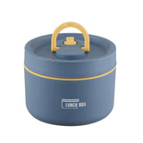 Maxbell Lunch Box Set Portable Airtight Lid Lunchbox Insulated Food Lunch Container 2PCS Blue