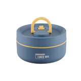 Maxbell Lunch Box Set Portable Airtight Lid Lunchbox Insulated Food Lunch Container 2PCS Blue