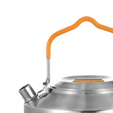 Maxbell Camping Kettle Teapot Cookware with Handle Outdoor Tea Coffee Pot for Hiking Argent