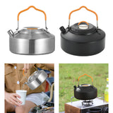Maxbell Camping Kettle Teapot Cookware with Handle Outdoor Tea Coffee Pot for Hiking Argent