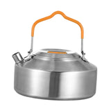 Maxbell Camping Kettle Teapot Cookware with Handle Outdoor Tea Coffee Pot for Hiking Argent