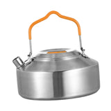Maxbell Camping Kettle Teapot Cookware with Handle Outdoor Tea Coffee Pot for Hiking Argent