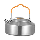Maxbell Camping Kettle Teapot Cookware with Handle Outdoor Tea Coffee Pot for Hiking Argent
