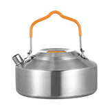 Maxbell Camping Kettle Teapot Cookware with Handle Outdoor Tea Coffee Pot for Hiking Argent
