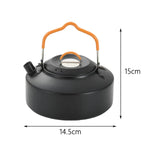 Maxbell Camping Kettle Teapot Cookware with Handle Outdoor Tea Coffee Pot for Hiking Black