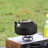 Maxbell Camping Kettle Teapot Cookware with Handle Outdoor Tea Coffee Pot for Hiking Black