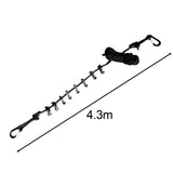 Maxbell Camping Storage Lanyard Strap Canopy Hanger for Backpacking Accessories black