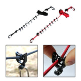 Maxbell Camping Storage Lanyard Strap Canopy Hanger for Backpacking Accessories black