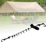 Maxbell Camping Storage Lanyard Strap Canopy Hanger for Backpacking Accessories black