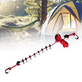 Maxbell Camping Storage Lanyard Strap Canopy Hanger for Backpacking Accessories red