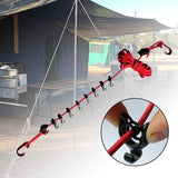 Maxbell Camping Storage Lanyard Strap Canopy Hanger for Backpacking Accessories red