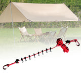 Maxbell Camping Storage Lanyard Strap Canopy Hanger for Backpacking Accessories red
