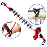 Maxbell Camping Storage Lanyard Strap Canopy Hanger for Backpacking Accessories red