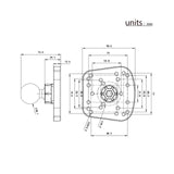 Maxbell Fish Finders Mount Plate Fishfinder Deep Finders Kayak Mounting Base Bracket
