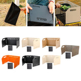Maxbell Foldable Windshield Wind Protection W/ Carrying Bag for Backpacking Picnic 3 Plates Black