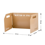 Maxbell Foldable Windshield Wind Protection W/ Carrying Bag for Backpacking Picnic 3 Plates Khaki