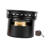 Maxbell Alcohol Stove Camping with Stand with Carrying Bag for BBQ Outdoor Camping Black