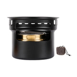 Maxbell Alcohol Stove Camping with Stand with Carrying Bag for BBQ Outdoor Camping Black