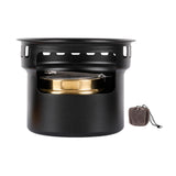 Maxbell Alcohol Stove Camping with Stand with Carrying Bag for BBQ Outdoor Camping Black