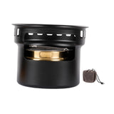 Maxbell Alcohol Stove Camping with Stand with Carrying Bag for BBQ Outdoor Camping Black
