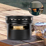 Maxbell Alcohol Stove Camping with Stand with Carrying Bag for BBQ Outdoor Camping Black