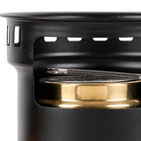 Maxbell Alcohol Stove Camping with Stand with Carrying Bag for BBQ Outdoor Camping Black