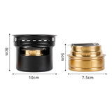 Maxbell Alcohol Stove Camping with Stand with Carrying Bag for BBQ Outdoor Camping Black