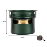Maxbell Alcohol Stove Camping with Stand with Carrying Bag for BBQ Outdoor Camping Grteen