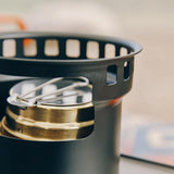 Maxbell Alcohol Stove Camping with Stand with Carrying Bag for BBQ Outdoor Camping Grteen
