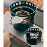 Maxbell Alcohol Stove Camping with Stand with Carrying Bag for BBQ Outdoor Camping Grteen