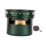 Maxbell Alcohol Stove Camping with Stand with Carrying Bag for BBQ Outdoor Camping Grteen
