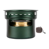 Maxbell Alcohol Stove Camping with Stand with Carrying Bag for BBQ Outdoor Camping Grteen