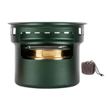 Maxbell Alcohol Stove Camping with Stand with Carrying Bag for BBQ Outdoor Camping Grteen