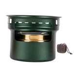 Maxbell Alcohol Stove Camping with Stand with Carrying Bag for BBQ Outdoor Camping Grteen