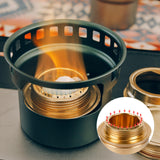 Maxbell Alcohol Stove Camping with Stand with Carrying Bag for BBQ Outdoor Camping Grteen