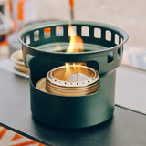 Maxbell Alcohol Stove Camping with Stand with Carrying Bag for BBQ Outdoor Camping Grteen