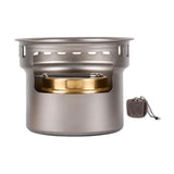 Maxbell Alcohol Stove Camping with Stand with Carrying Bag for BBQ Outdoor Camping Argent