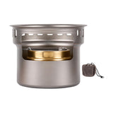 Maxbell Alcohol Stove Camping with Stand with Carrying Bag for BBQ Outdoor Camping Argent