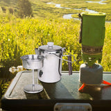 Maxbell Coffee Percolator Camping for Fire for Camping Brew Coffee Stovetop